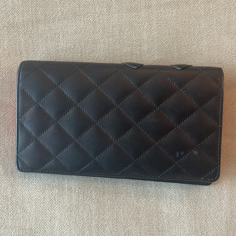💗Chanel💗Cambon Long Bifold Quilted Lambskin Wallet - Picture 6 of 12